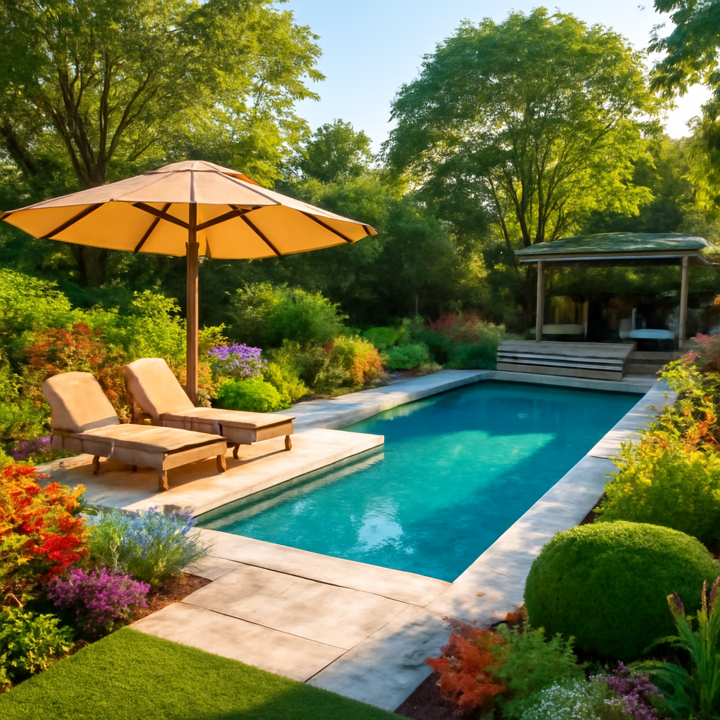 backyard ideas with pool