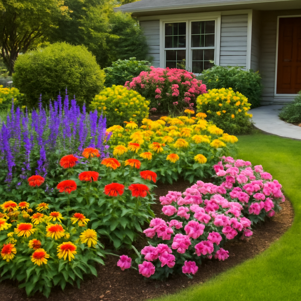 easy flower bed ideas