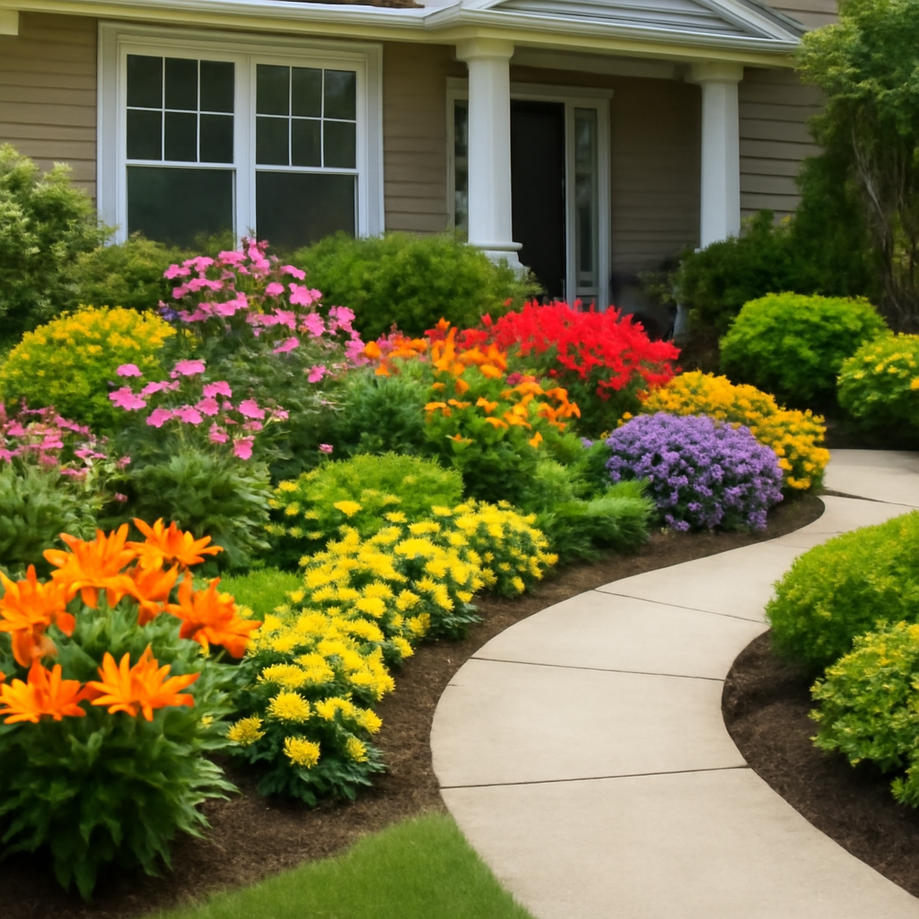 flower bed ideas for front yard