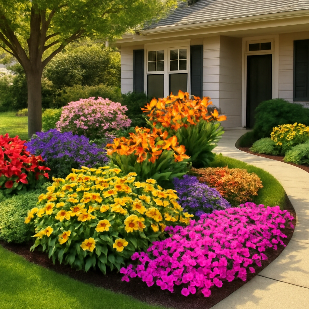 flower garden ideas for front yard