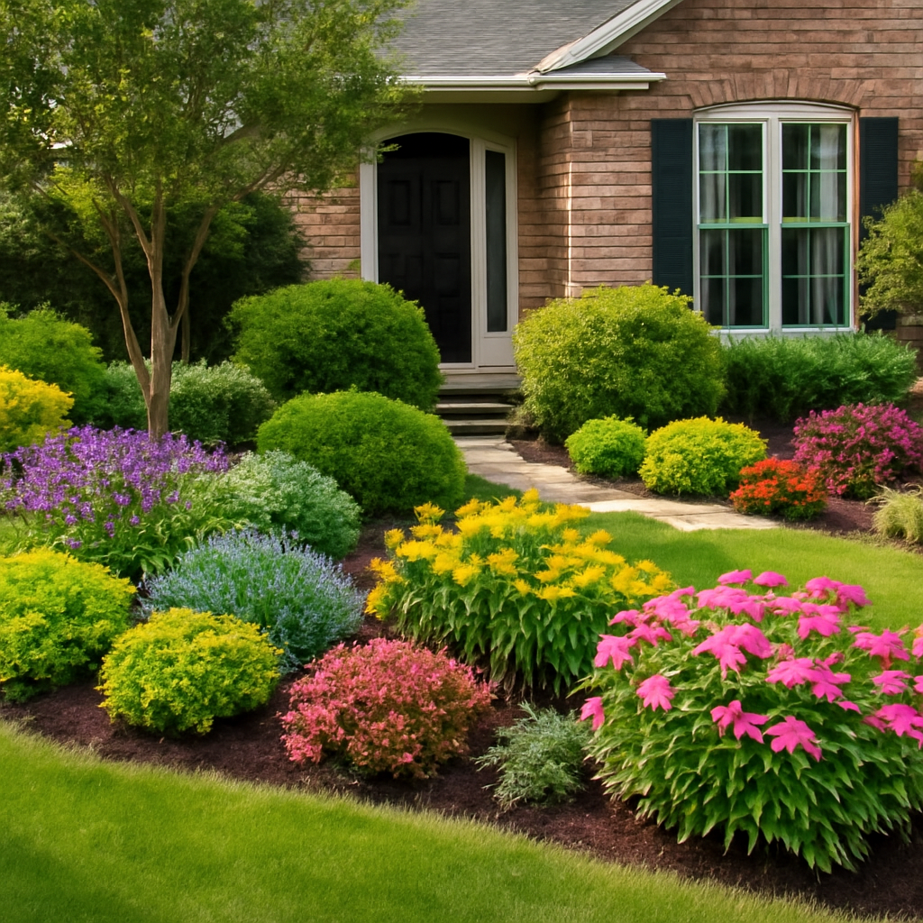 front lawn garden design