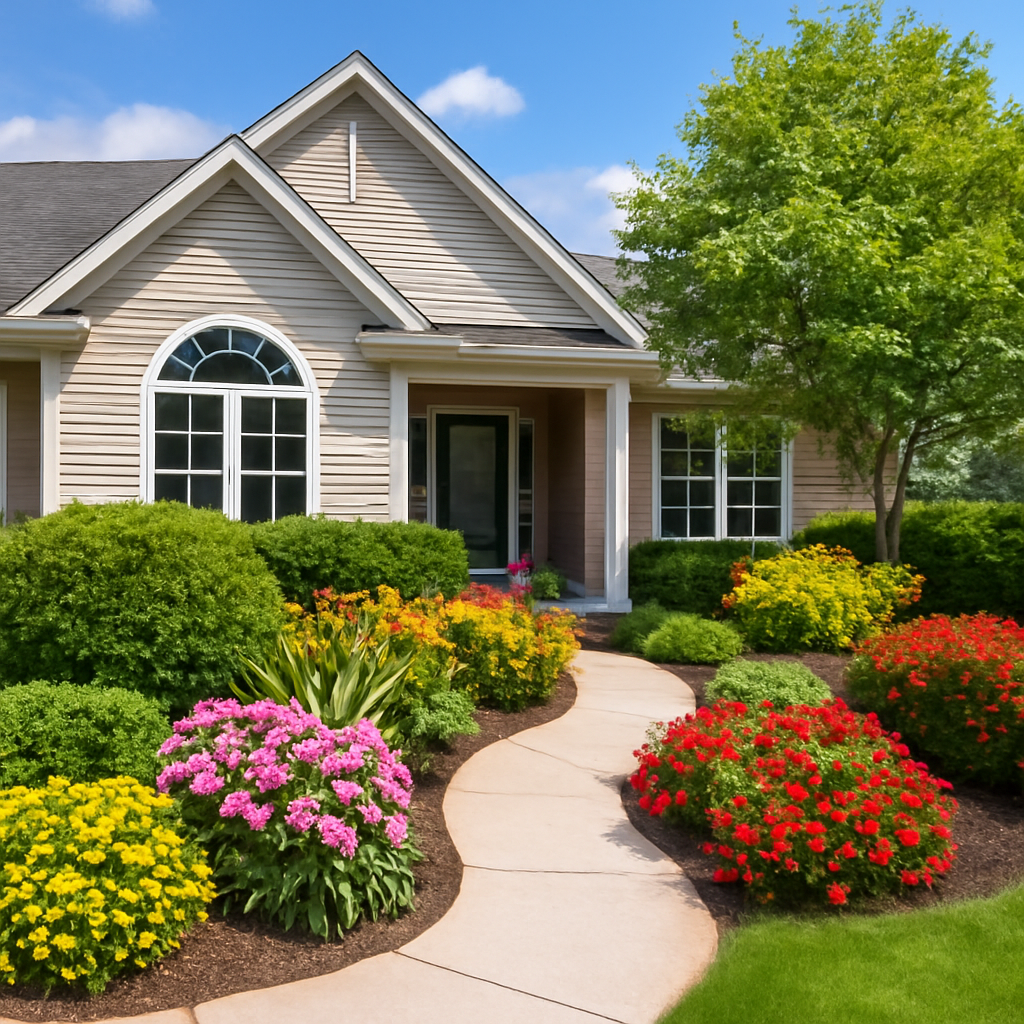 front yard curb appeal landscaping