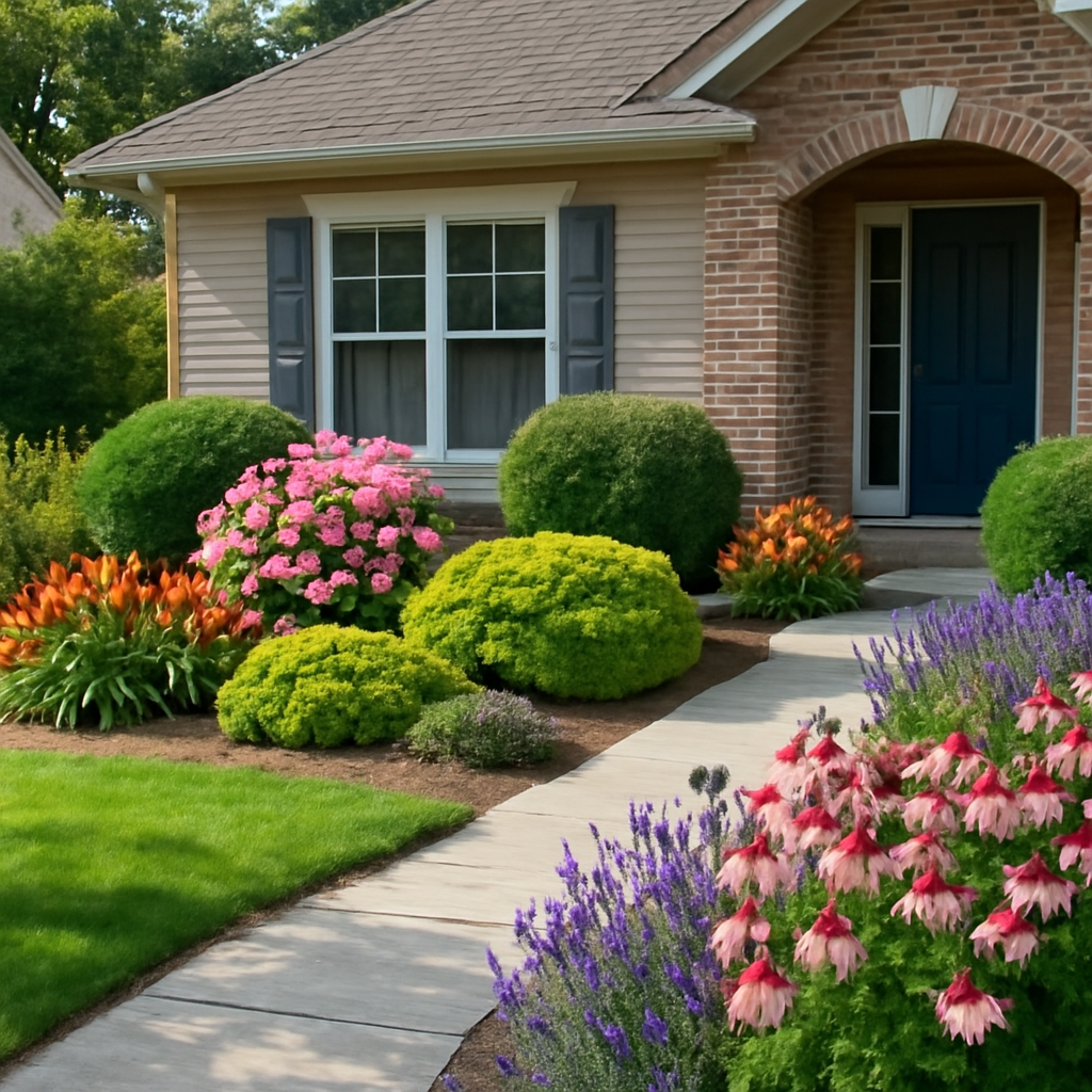 front yard gardening design