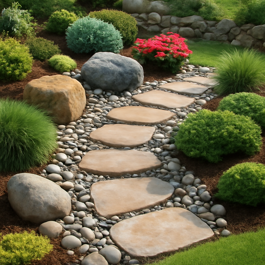 landscape designs with stones