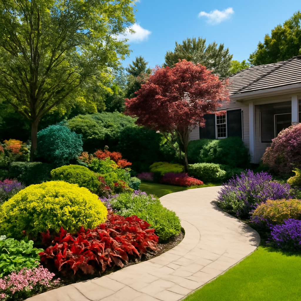 landscaping outside