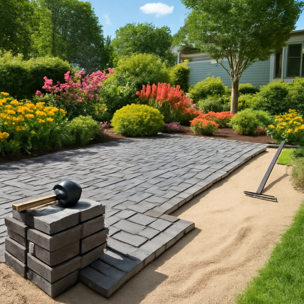 making a paver patio