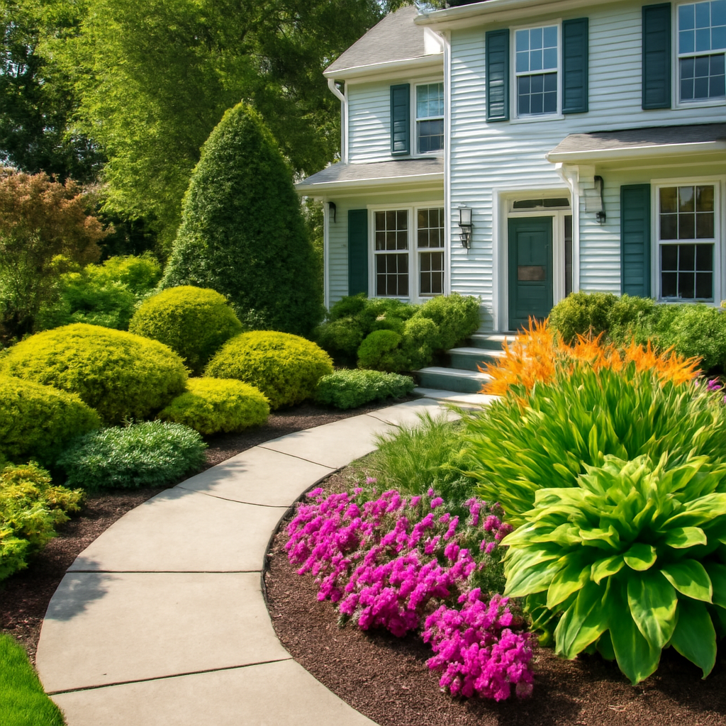 photos of front yard landscaping