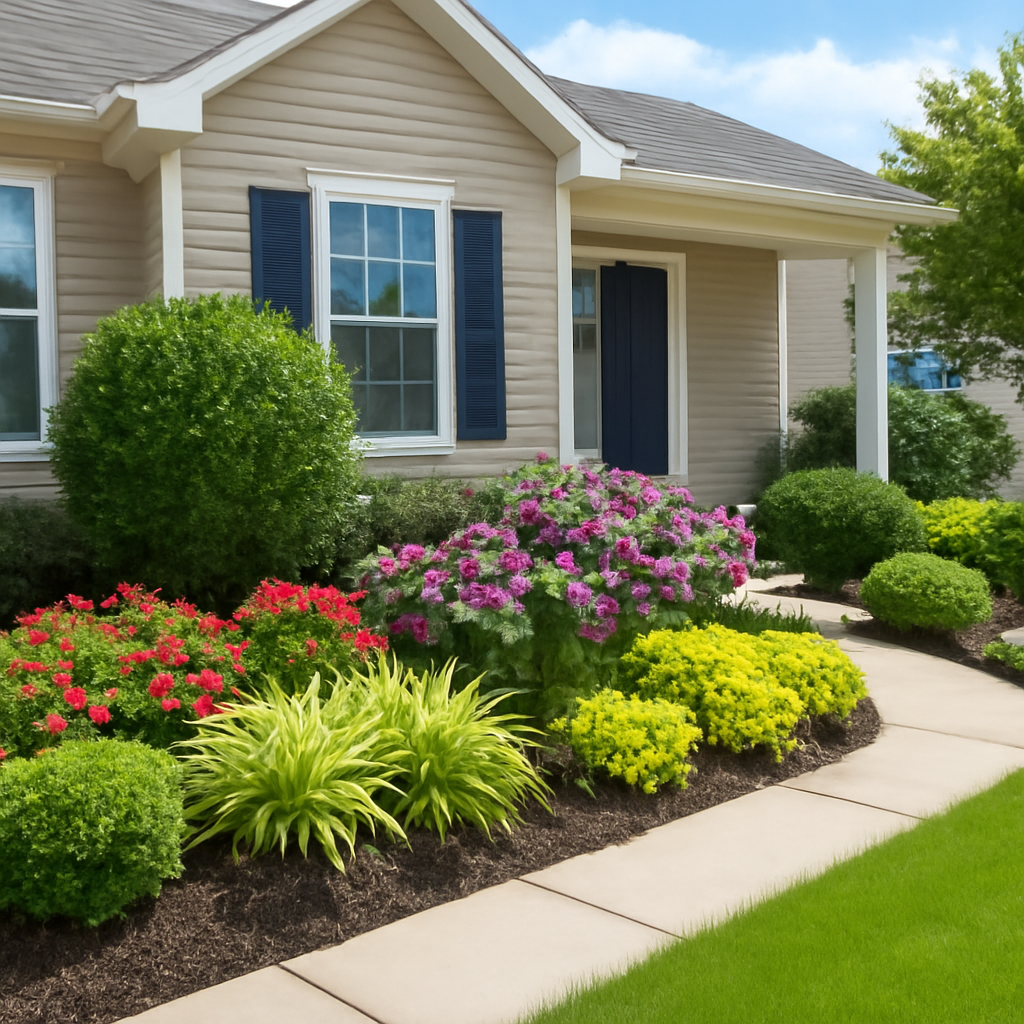 simple front house landscaping ideas