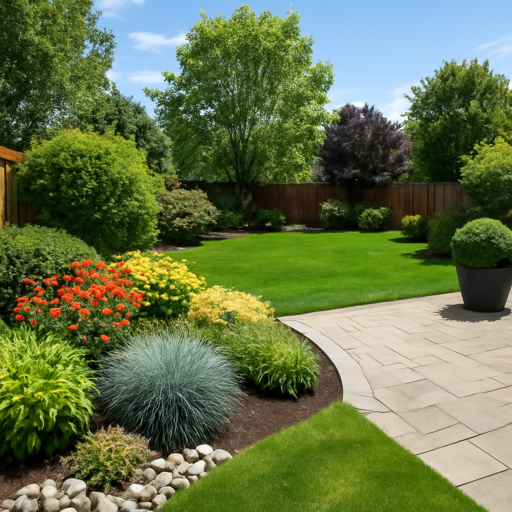 simple landscape designs for backyards